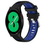For Samsung Galaxy Watch4 44mm / Black+Blue