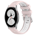 For Samsung Galaxy Watch4 40mm / Pink+White