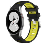 For Samsung Galaxy Watch4 40mm / Black+Lime Green