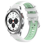 For Samsung  Galaxy Watch4 Classic 42mm / White+Teal