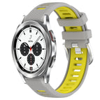 For Samsung  Galaxy Watch4 Classic 42mm / Grey+Yellow