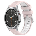 For Samsung  Galaxy Watch4 Classic 46mm / Pink+White
