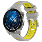 For Huawei Watch GT3 Pro 46mm / Grey+Yellow