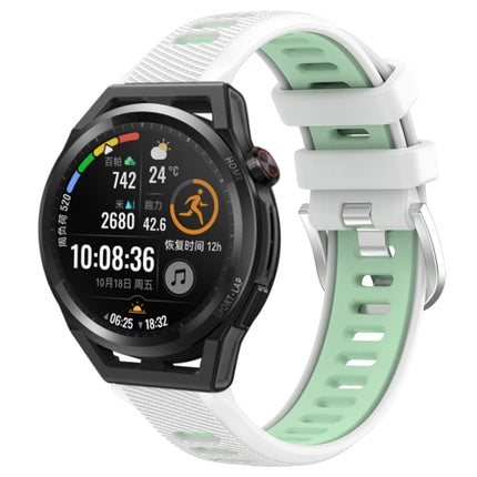 22mm Sports Two-Color Steel Buckle Silicone Watch Band, For Huawei Watch GT Runner, For Huawei Watch 3