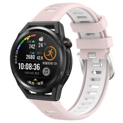 22mm Sports Two-Color Steel Buckle Silicone Watch Band, For Huawei Watch GT Runner, For Huawei Watch 3