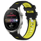 For Huawei Watch 3 Pro / Black+Lime Green