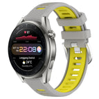 For Huawei Watch 3 Pro New / Grey+Yellow