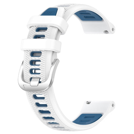 22mm Sports Two-Color Steel Buckle Silicone Watch Band, For Huawei GT2 Pro, For Huawei Watch GT 2E