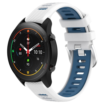 22mm Sports Two-Color Steel Buckle Silicone Watch Band, For Xiaomi MI Watch S1, For Xiaomi MI Watch S1 Pro