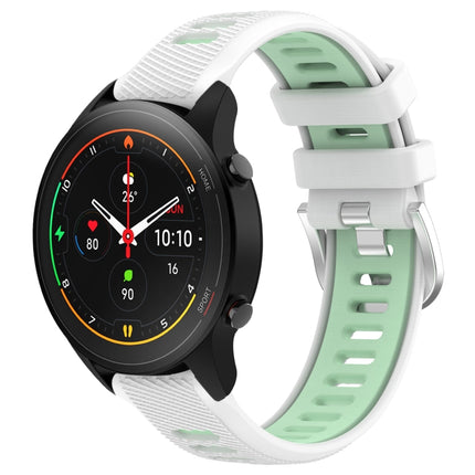 22mm Sports Two-Color Steel Buckle Silicone Watch Band, For Xiaomi MI Watch S1, For Xiaomi MI Watch S1 Pro