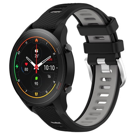 22mm Sports Two-Color Steel Buckle Silicone Watch Band, For Xiaomi MI Watch S1, For Xiaomi MI Watch S1 Pro