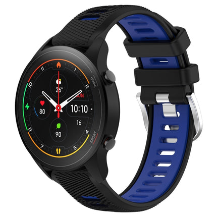 22mm Sports Two-Color Steel Buckle Silicone Watch Band, For Xiaomi MI Watch S1, For Xiaomi MI Watch S1 Pro