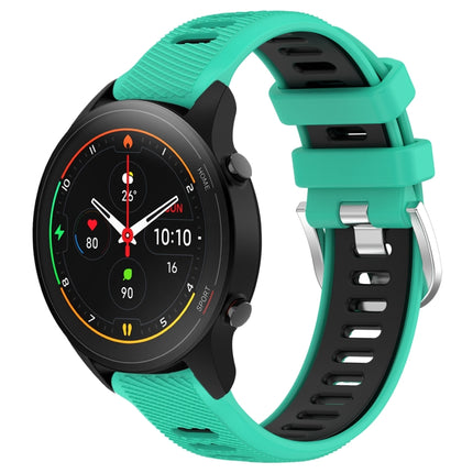 22mm Sports Two-Color Steel Buckle Silicone Watch Band, For Xiaomi MI Watch S1, For Xiaomi MI Watch S1 Pro