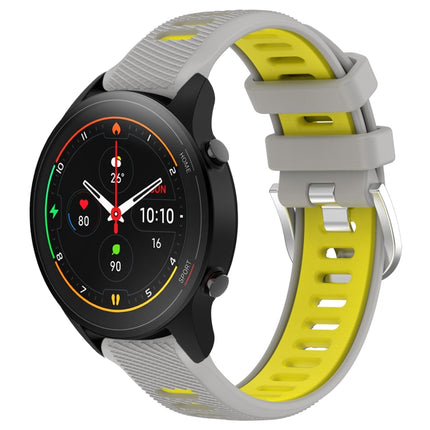 22mm Sports Two-Color Steel Buckle Silicone Watch Band, For Xiaomi MI Watch S1, For Xiaomi MI Watch S1 Pro