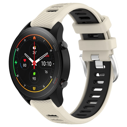 22mm Sports Two-Color Steel Buckle Silicone Watch Band, For Xiaomi MI Watch S1, For Xiaomi MI Watch S1 Pro