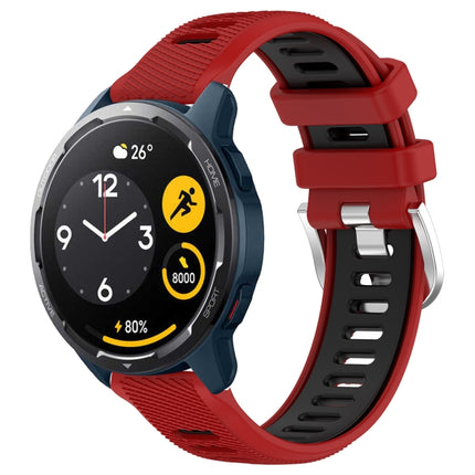 22mm Sports Two-Color Steel Buckle Silicone Watch Band, For Xiaomi Haylou RT2 LS10, For  Xiaomi Haylou RS4 LS12