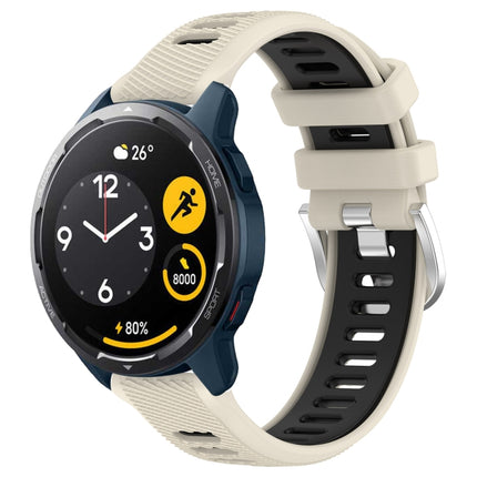 22mm Sports Two-Color Steel Buckle Silicone Watch Band, For Xiaomi Haylou RT2 LS10, For  Xiaomi Haylou RS4 LS12
