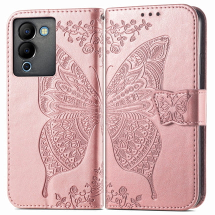 Butterfly Love Flower Embossed Leather Phone Case, For Infinix Note 12 G96, For OnePlus Ace 2, For Realme C55