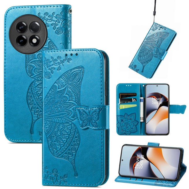 Butterfly Love Flower Embossed Leather Phone Case, For Infinix Note 12 G96, For OnePlus Ace 2, For Realme C55
