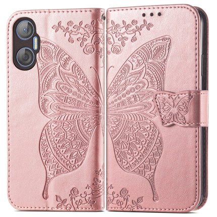 Butterfly Love Flower Embossed Leather Phone Case, For Tecno Pova Neo 5G, For ZTE Blade A52, For Samsung Galaxy A14 4G