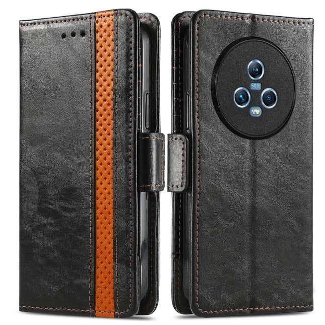 CaseNeo Splicing Dual Magnetic Buckle Leather Phone Case, For Honor Magic5, For Infinix Note 12 G96, For OnePlus Ace 2, For Realme C55