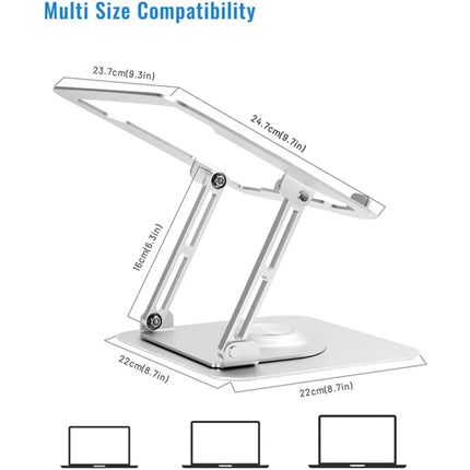 D147 Foldable 360 Degree Rotating Laptop Lifting Bracket Aluminum Alloy Notebook Desktop Stand