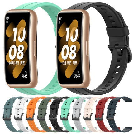Solid Color Silicone Watch Band, For Huawei Band 7, For Huawei Band 6