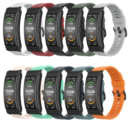 Solid Color Silicone Watch Band, For Huawei Band 7, For Huawei Band 6