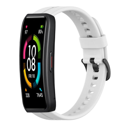 Solid Color Silicone Watch Band, For Huawei Band 7, For Huawei Band 6