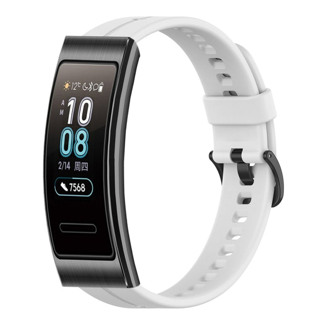 Solid Color Silicone Watch Band, For Huawei Band 3