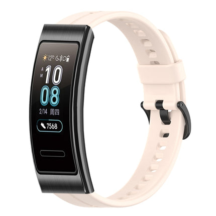 Solid Color Silicone Watch Band, For Huawei Band 3