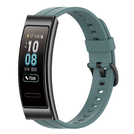 Solid Color Silicone Watch Band, For Huawei Band 3