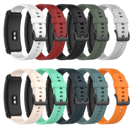 Solid Color Silicone Watch Band, For Huawei Band 3