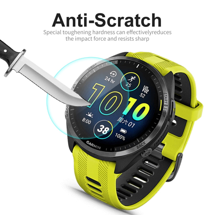 For Garmin Forerunner 965 ENKAY 0.2mm 9H Tempered Glass Screen Protector Watch Film, 1pcs, 2pcs, 5pcs, 10pcs