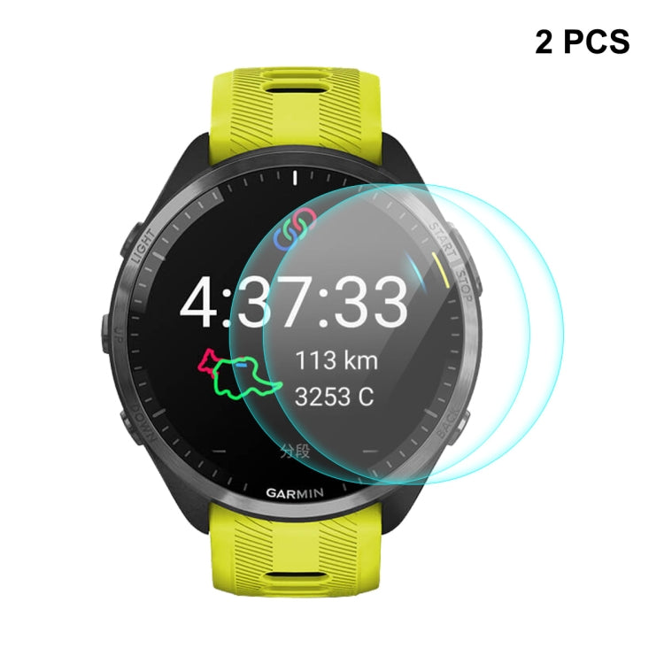 For Garmin Forerunner 965 ENKAY 0.2mm 9H Tempered Glass Screen Protector Watch Film, 1pcs, 2pcs, 5pcs, 10pcs