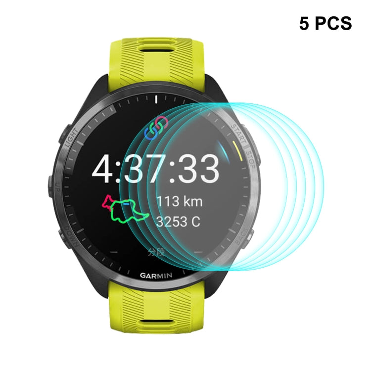 For Garmin Forerunner 965 ENKAY 0.2mm 9H Tempered Glass Screen Protector Watch Film, 1pcs, 2pcs, 5pcs, 10pcs