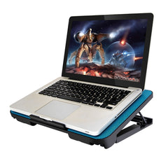 N99 USB Dual Fan Hollow Carved Design Heat Dissipation Laptop Cooling Pad, N99
