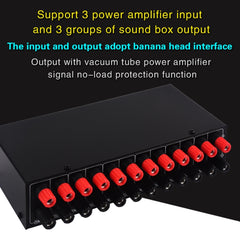 3 Input 3 Output Power Amplifier And Speaker Switcher Speaker Switch Splitter Comparator, B036