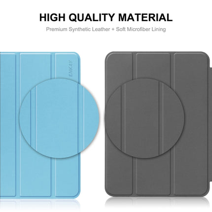 For Xiaomi Pad 6 ENKAY Tri-fold Custer Texture Leather Stand Smart Case, For Xiaomi Pad 6