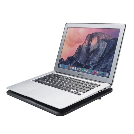 N128 Work Game Dual Fan Laptop Cooling Pad Heat Dissipation Holder with LED Light, N128