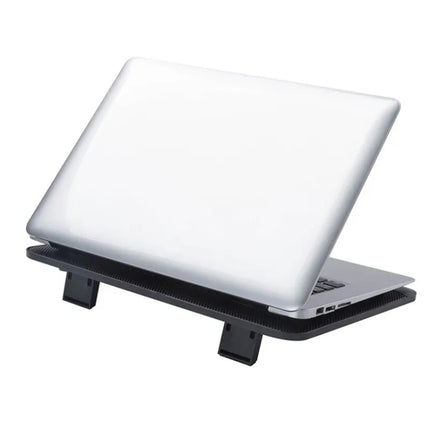N128 Work Game Dual Fan Laptop Cooling Pad Heat Dissipation Holder with LED Light, N128