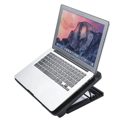 N99F1 Slim Silent Fan Laptop Desktop Cooling Pad with Adjustable Stand, N99F1