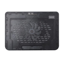 N99F1 Slim Silent Fan Laptop Desktop Cooling Pad with Adjustable Stand, N99F1