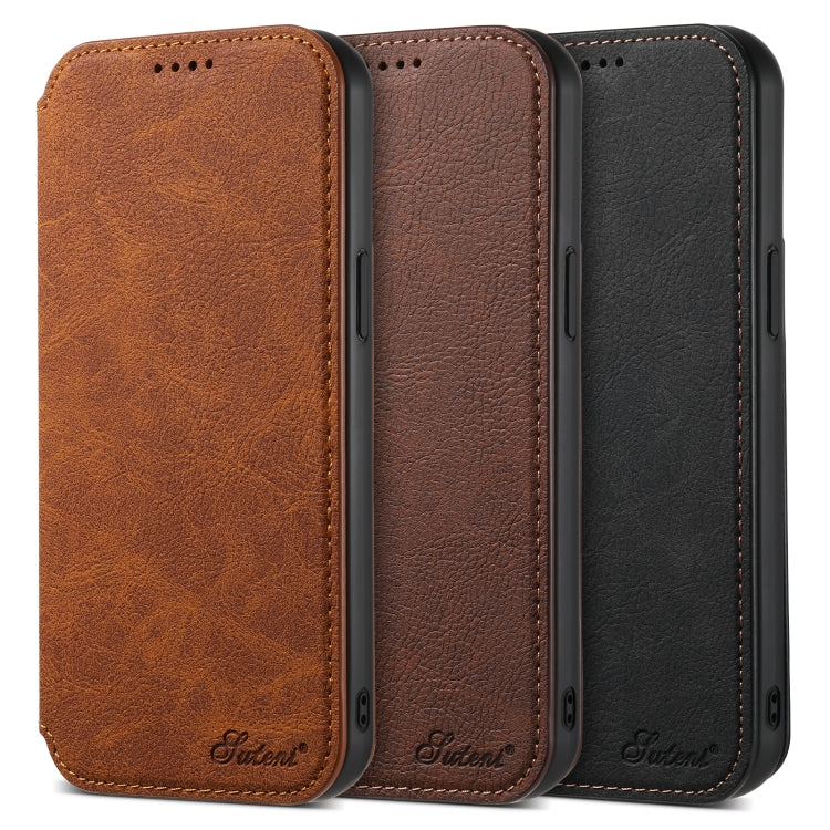 Suteni J06 Multifunctional Leather Magnetic Magsafe Phone Case, For iPhone 12/12 Pro, For iPhone 12 Pro Max, For iPhone 13, For iPhone 13 Pro, For iPhone 13 Pro Max, For iPhone 14, For iPhone 14 Pro, For iPhone 14 Plus