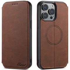 Suteni J06 Multifunctional Leather Magnetic Magsafe Phone Case, For iPhone 14 Pro Max