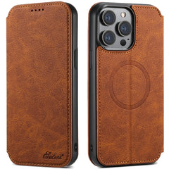 Suteni J06 Multifunctional Leather Magnetic Magsafe Phone Case, For iPhone 14 Pro Max