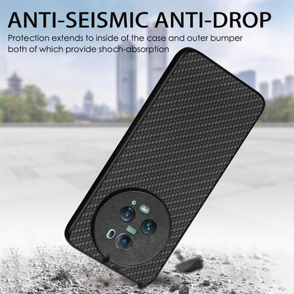 Carbon Fiber Texture Leather Back Cover Phone Case, For Honor Magic5 Pro, For vivo X70