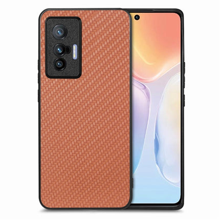 Carbon Fiber Texture Leather Back Cover Phone Case, For Honor Magic5 Pro, For vivo X70