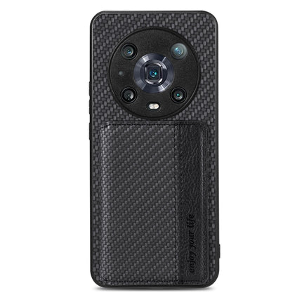 Carbon Fiber Magnetic Card Bag Phone Case