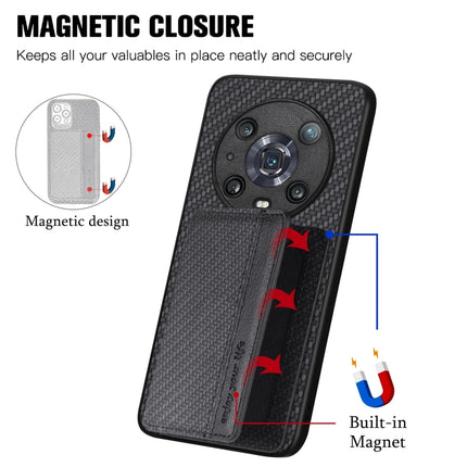 Carbon Fiber Magnetic Card Bag Phone Case